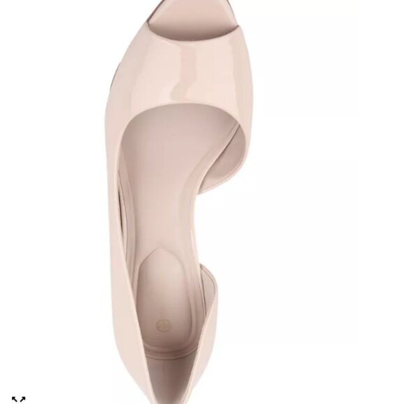 Giani Bernini Valorr Peep Toe d'Orsay Pumps – Clay Nude Patent – Size 9 – NWT - Picture 3 of 5